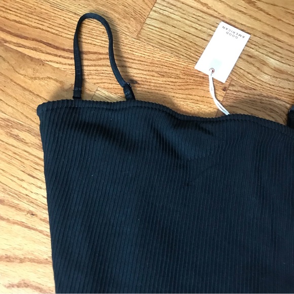 Good American Ribbed Bodysuit Black NWT - Picture 2 of 5